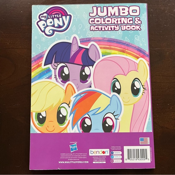 My little pony jumbo coloring & activity book, new - Picture 2 of 4